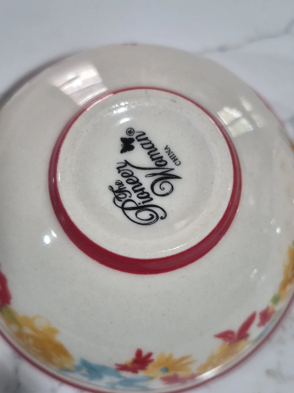 The Pioneer Woman HTF Set of 4 Mini Ceramic Bowls Floral OS